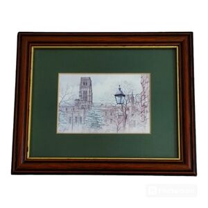 Art Harry Potter Movie Location by J. E. Wigston Durham Cathedral Framed